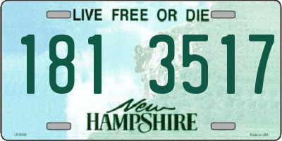 NH license plate 1813517