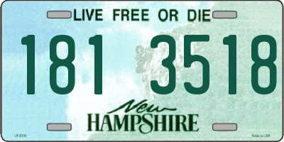 NH license plate 1813518