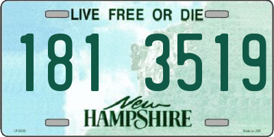 NH license plate 1813519