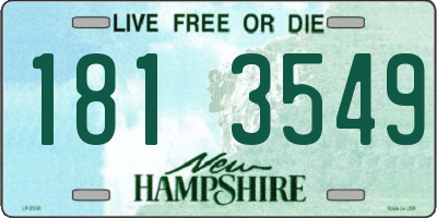 NH license plate 1813549
