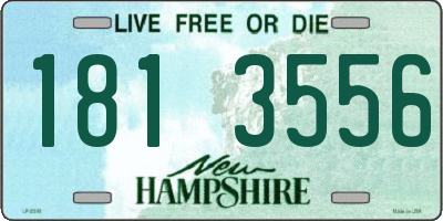 NH license plate 1813556