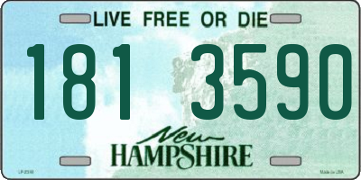 NH license plate 1813590