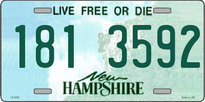 NH license plate 1813592
