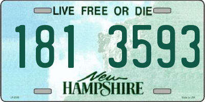 NH license plate 1813593
