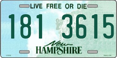 NH license plate 1813615