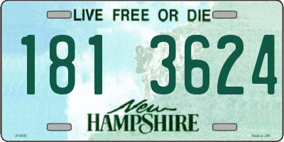 NH license plate 1813624