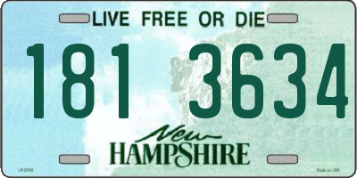 NH license plate 1813634