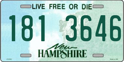 NH license plate 1813646