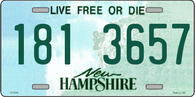 NH license plate 1813657