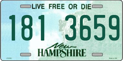 NH license plate 1813659