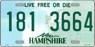 NH license plate 1813664