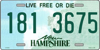 NH license plate 1813675
