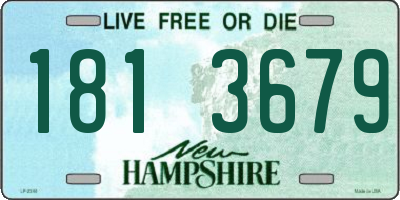 NH license plate 1813679