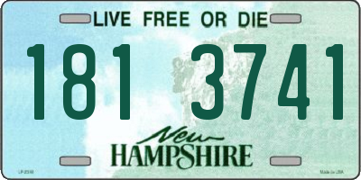 NH license plate 1813741