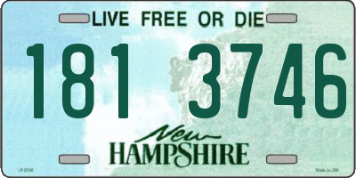 NH license plate 1813746