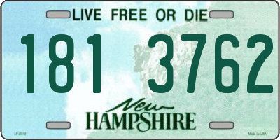 NH license plate 1813762