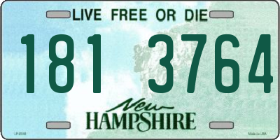 NH license plate 1813764