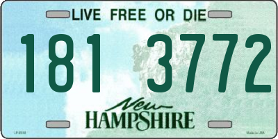 NH license plate 1813772