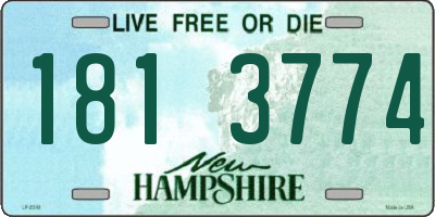 NH license plate 1813774