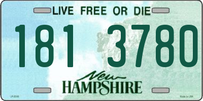 NH license plate 1813780