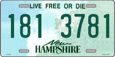 NH license plate 1813781