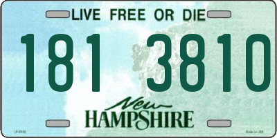 NH license plate 1813810