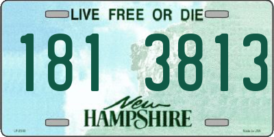 NH license plate 1813813