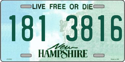 NH license plate 1813816