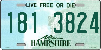 NH license plate 1813824
