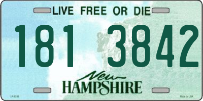 NH license plate 1813842