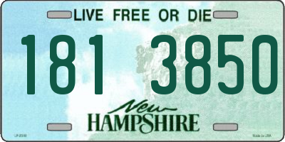 NH license plate 1813850