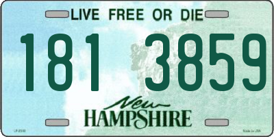 NH license plate 1813859