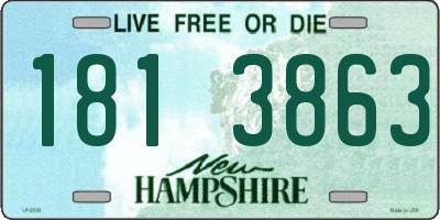 NH license plate 1813863