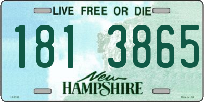 NH license plate 1813865