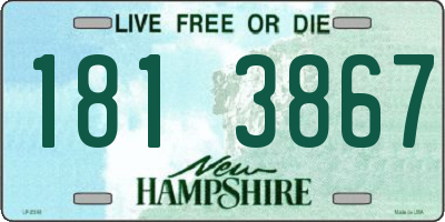 NH license plate 1813867