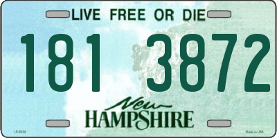 NH license plate 1813872