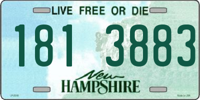NH license plate 1813883