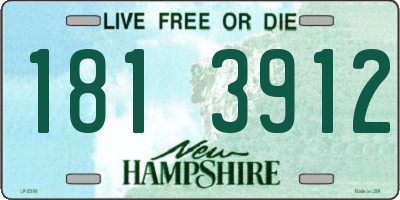 NH license plate 1813912