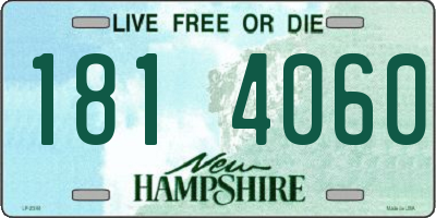 NH license plate 1814060