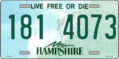 NH license plate 1814073