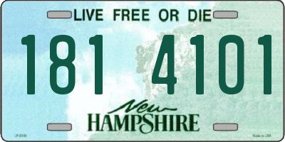 NH license plate 1814101