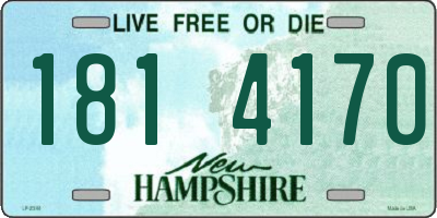 NH license plate 1814170