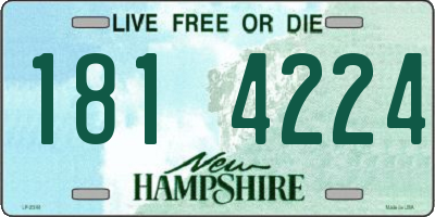 NH license plate 1814224