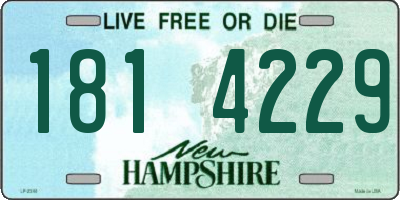 NH license plate 1814229