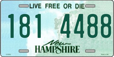 NH license plate 1814488