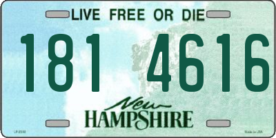 NH license plate 1814616