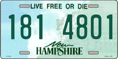 NH license plate 1814801