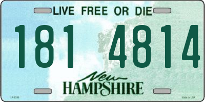 NH license plate 1814814