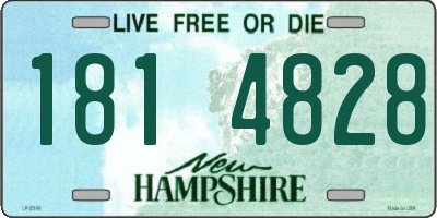 NH license plate 1814828
