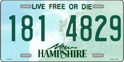 NH license plate 1814829